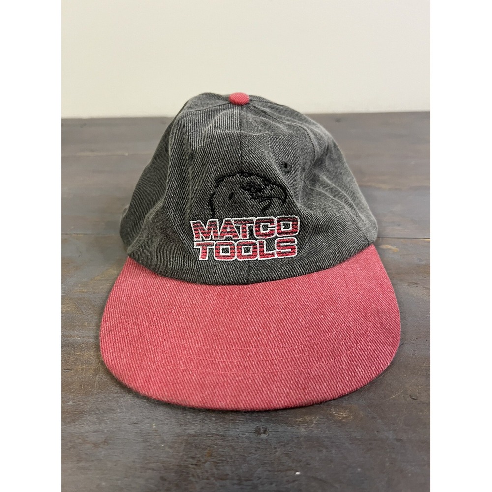 Vintage 90's Matco Tools Eagle Hat Strapback Dad Cap